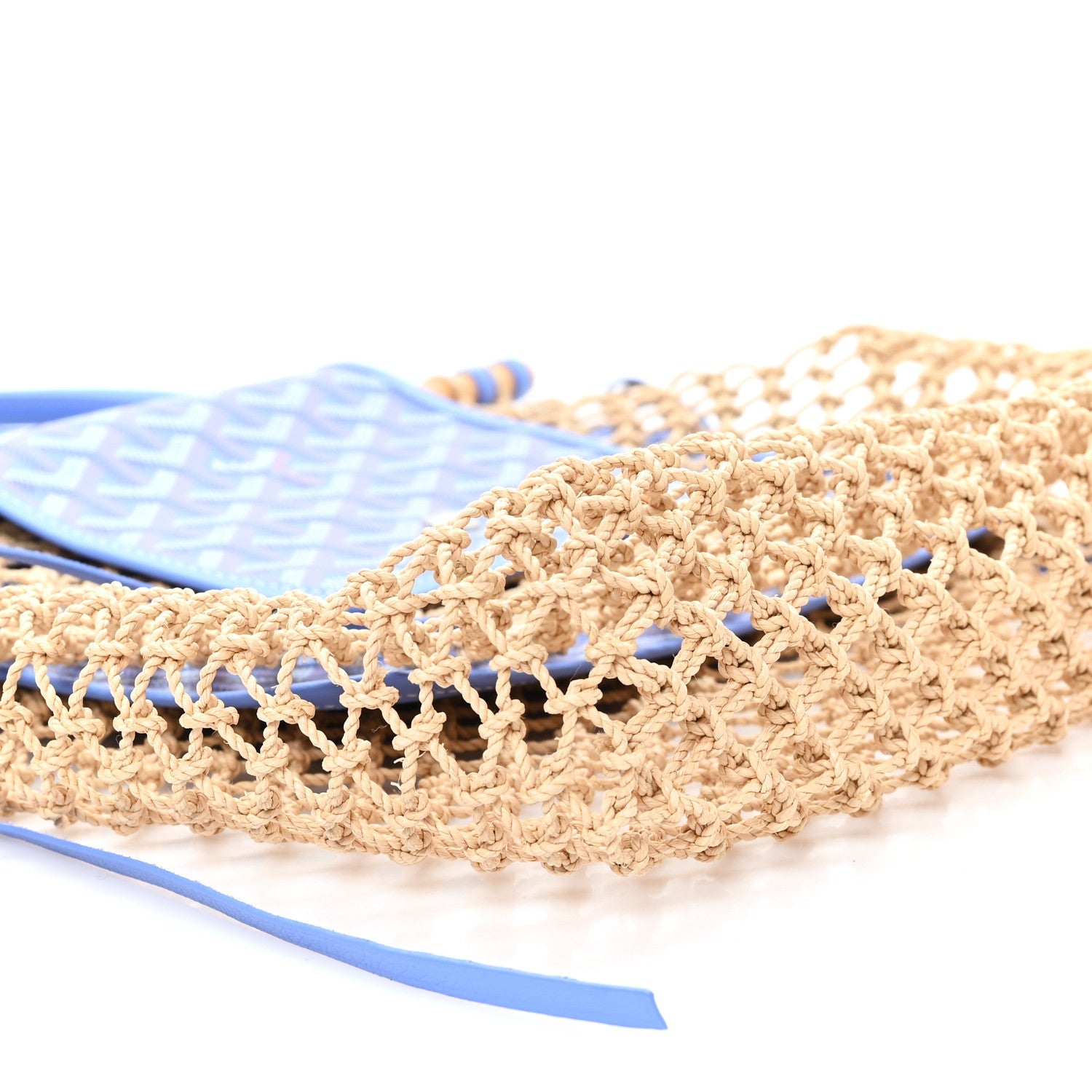 Goyardine Net Aligre Tote Light Blue