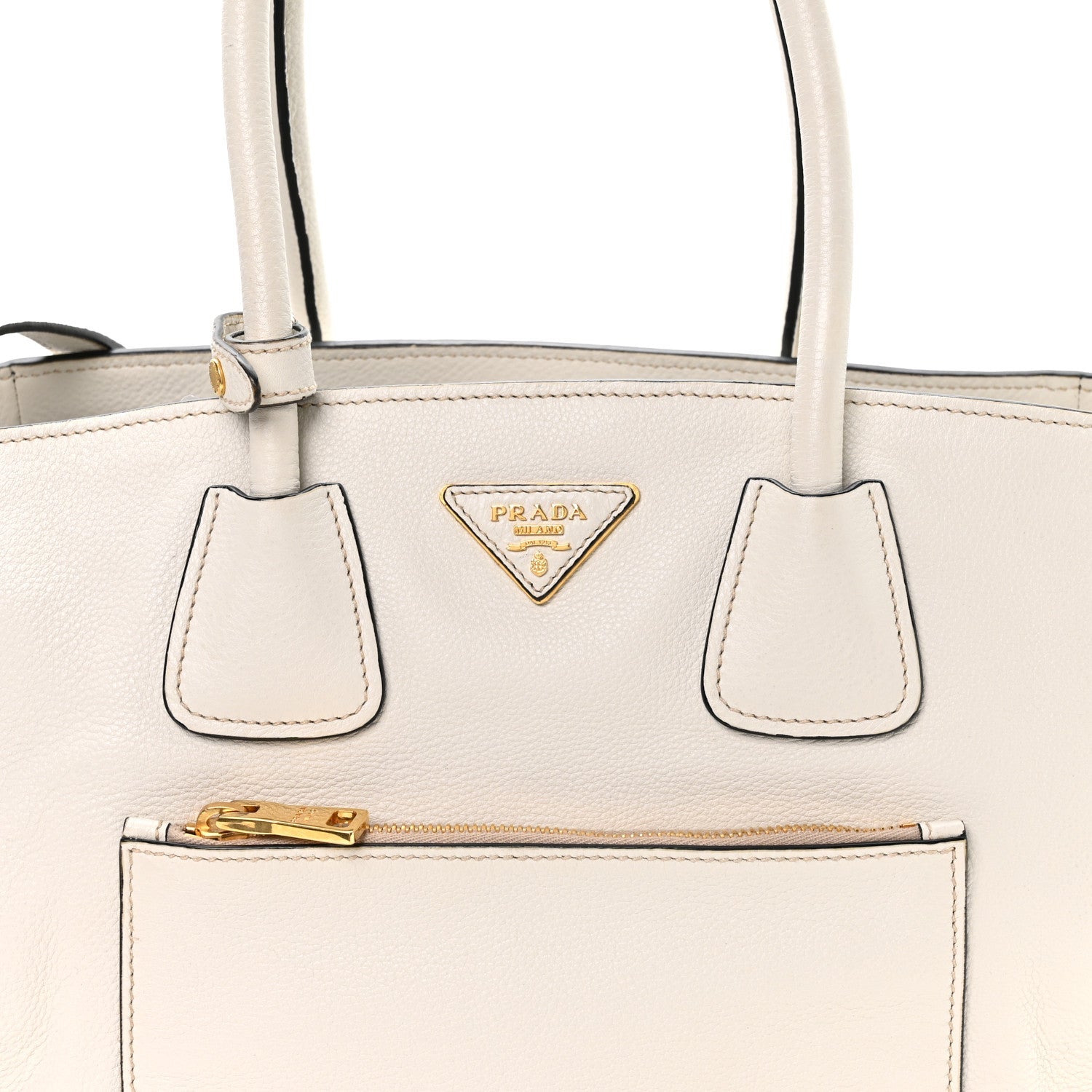 Vitello Daino Shopping Tote Talco
