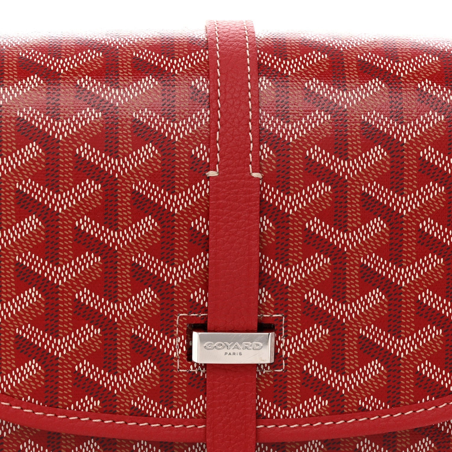 Goyardine Belvedere II PM Messenger Bag Red