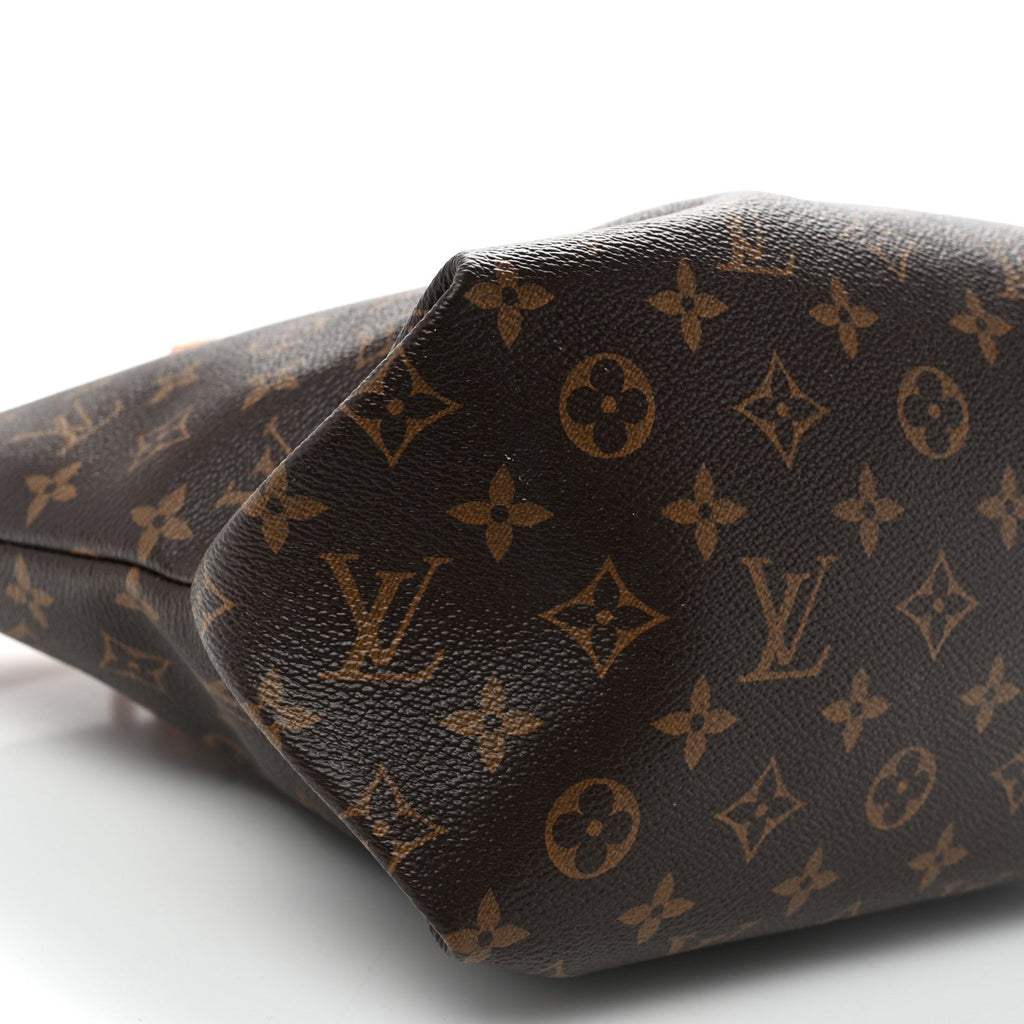 Monogram Flower Zipped Tote MM Beige