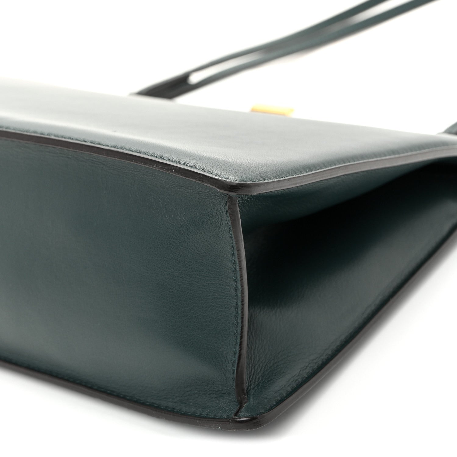 Smooth Calfskin Medium Clasp Shoulder Bag Forest