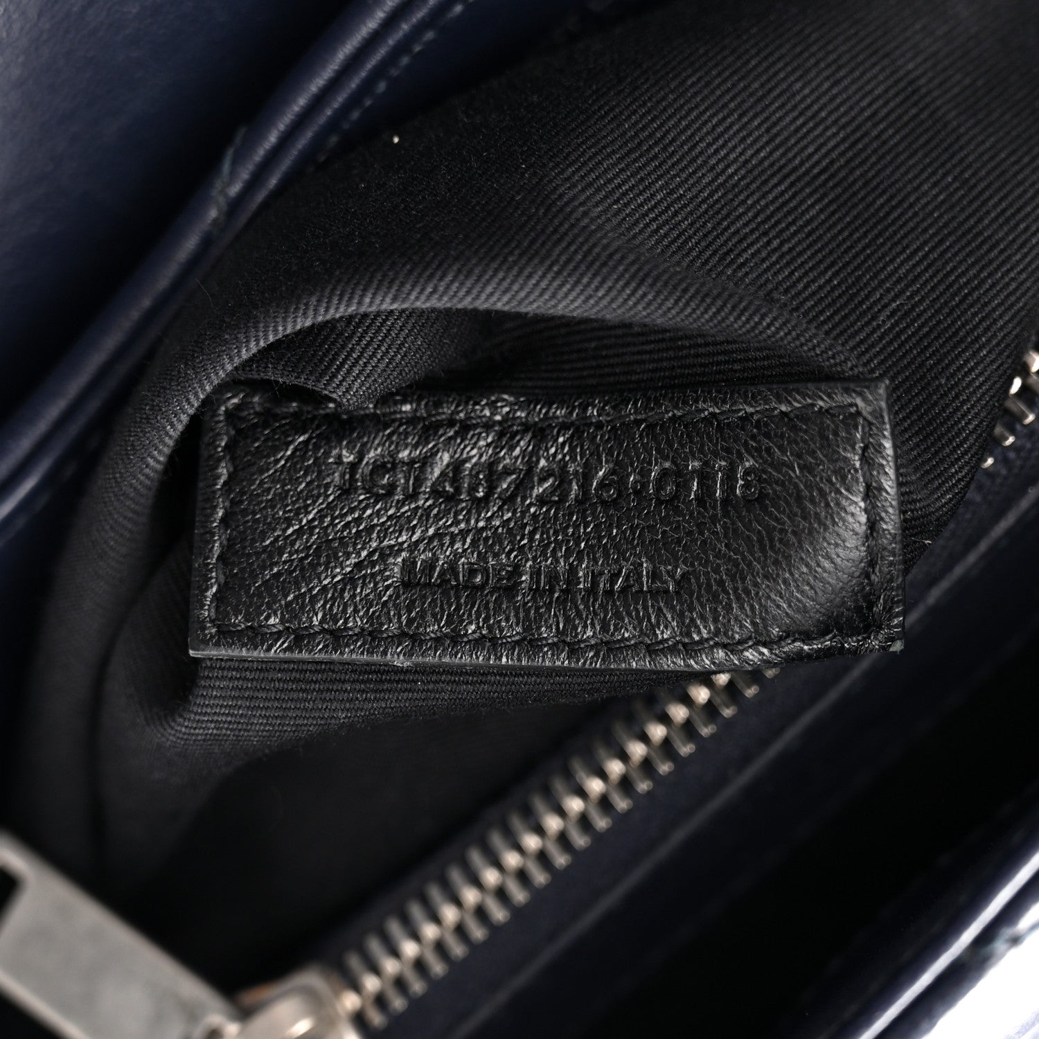 Calfskin Y Quilted Monogram Medium Loulou Chain Satchel Medium Blue