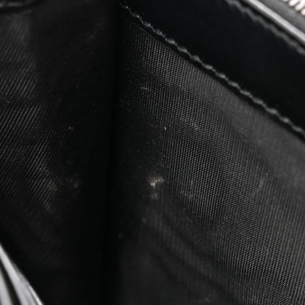 Calfskin Matelasse GG Marmont Chain Wallet Black