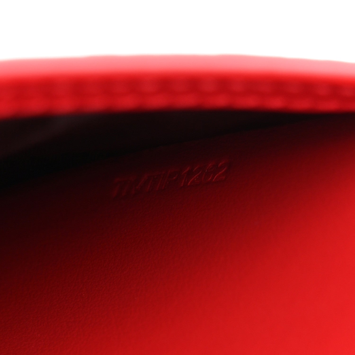 Smooth Calfskin Logo Embossed Hampshire Crossbody Red