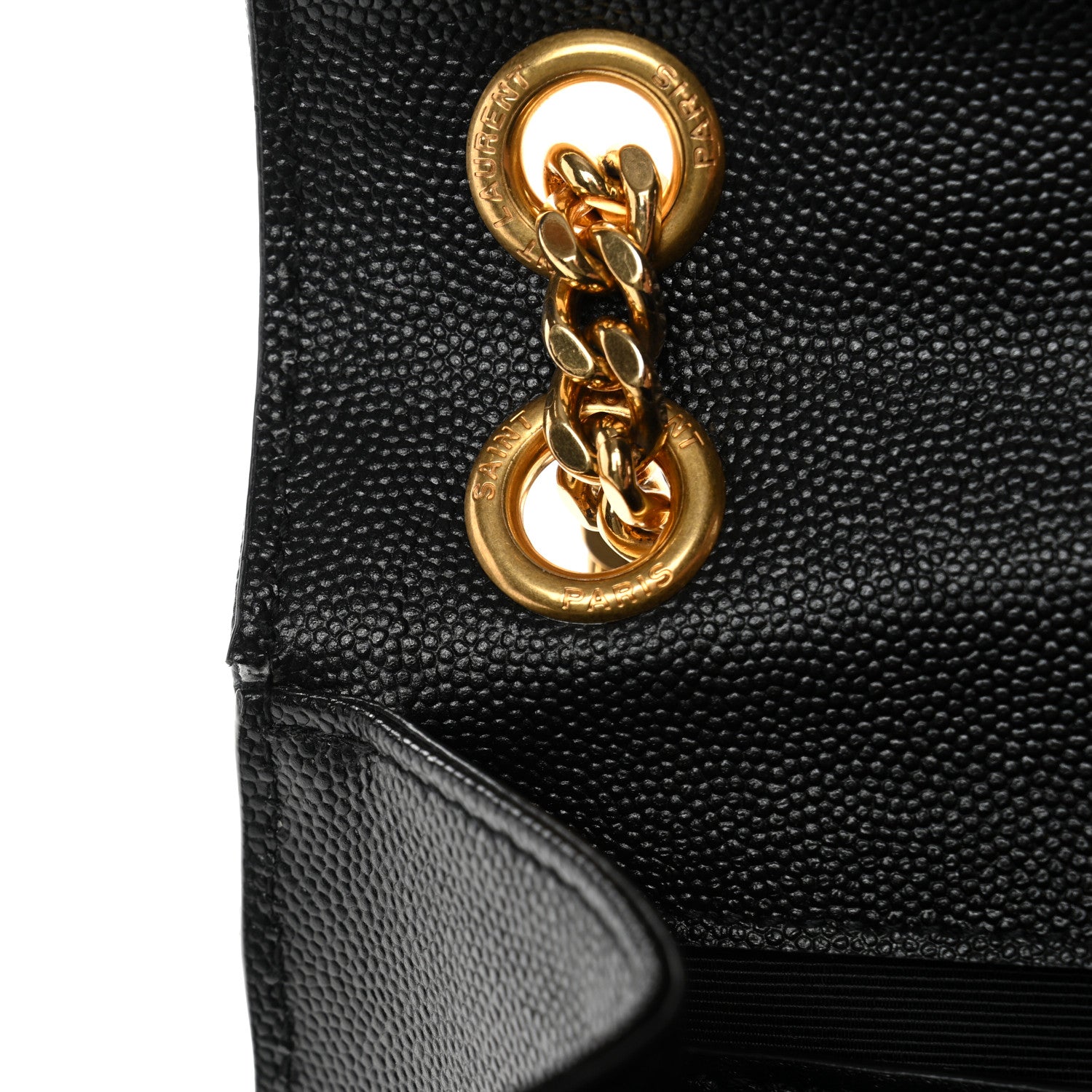 Grain De Poudre Textured Mixed Matelasse Triquilt Medium Monogram Satchel Black Black