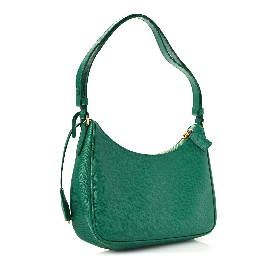 Saffiano Lux Mini Re-Edition Shoulder Bag Mango
