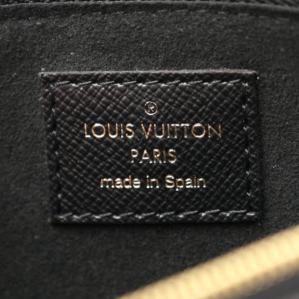 Monogram Giant Jungle Pochette Double Zip Black