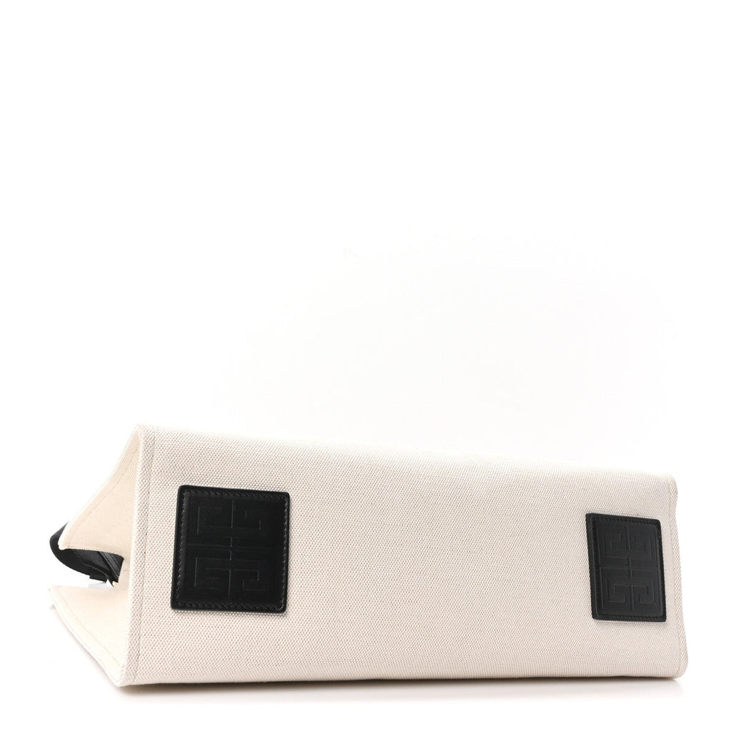 Canvas Medium G-Tote Beige Black