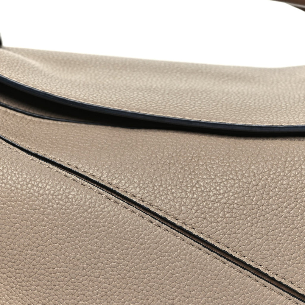 Grained Calfskin Small Puzzle Bag Sand Mink