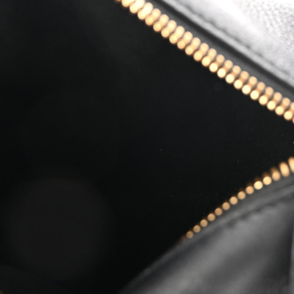 Grained Calfskin Side Trunk PM Black
