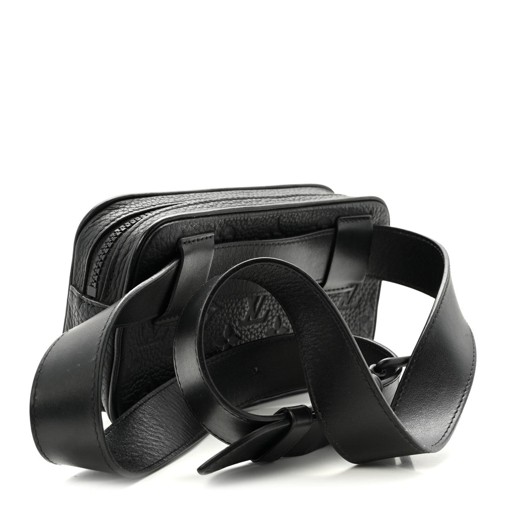 Taurillon Monogram Uniformes Solar Ray Soft Pochette Volga Belt Bag Black