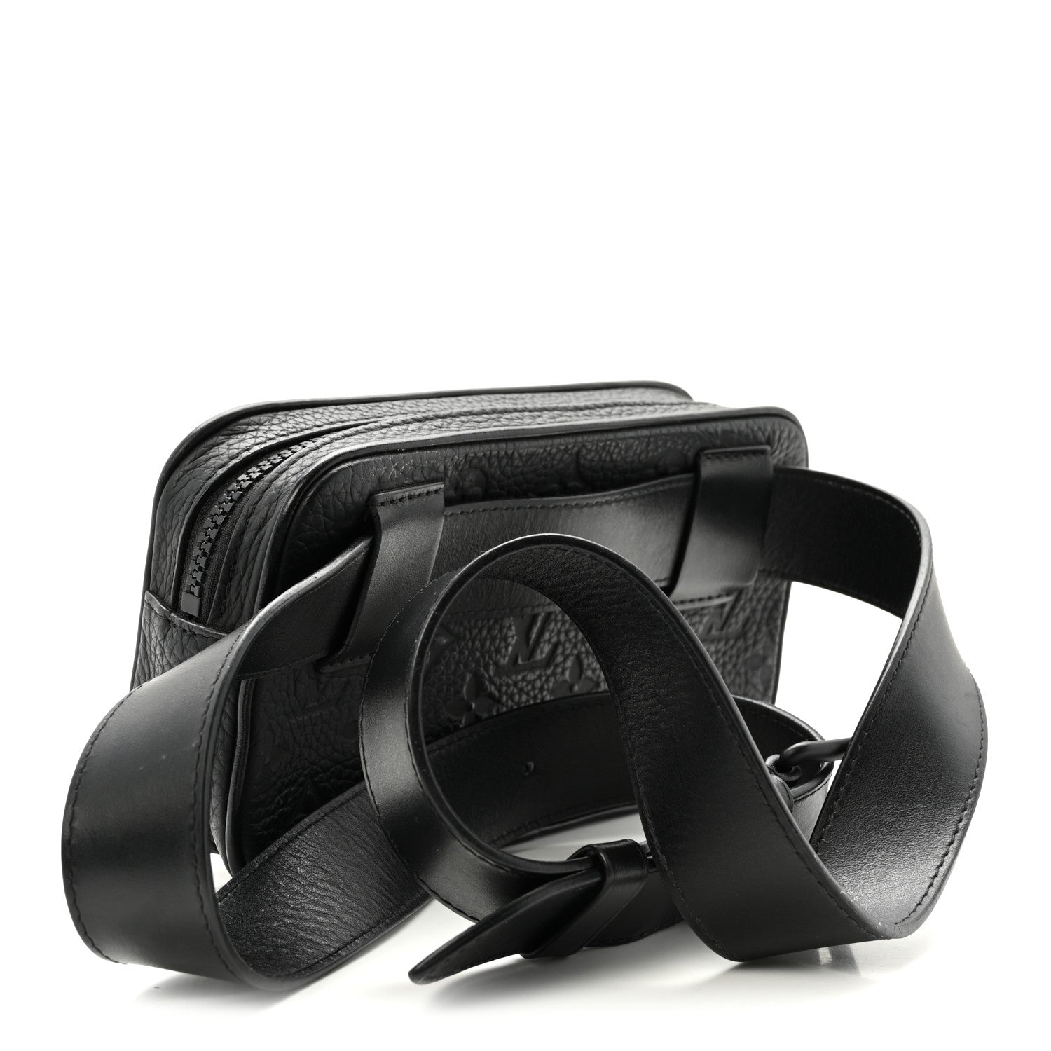 Taurillon Monogram Uniformes Solar Ray Soft Pochette Volga Belt Bag Black