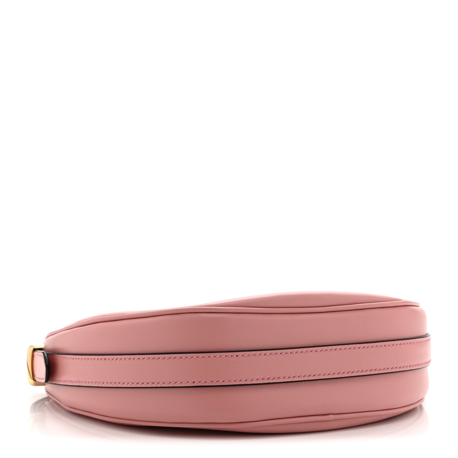 Soft Calfskin Arque Shoulder Bag Alabastro