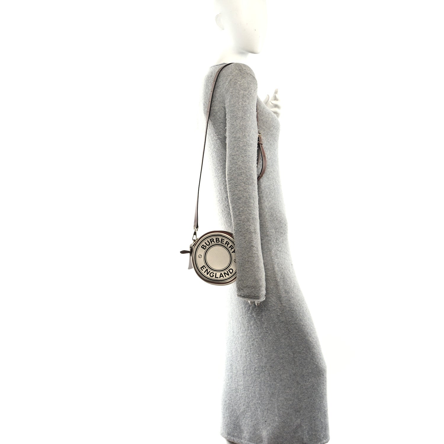 Canvas Calfskin Louise Bag Natural