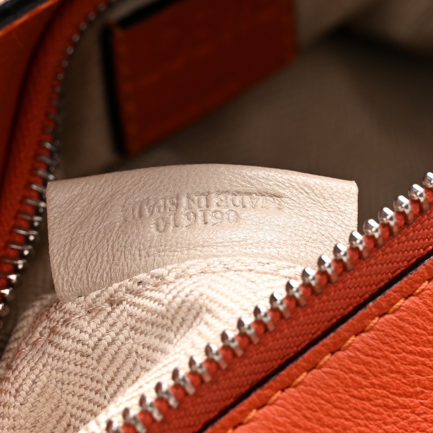 Calfskin Small Puzzle Bag Orange