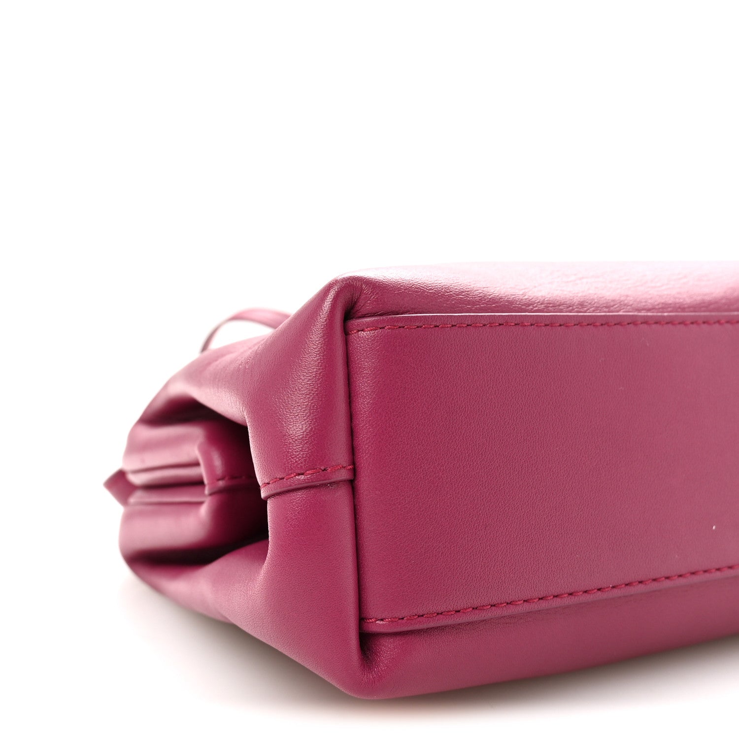 Calfskin Small The Point Triangle Bag Cinnabar