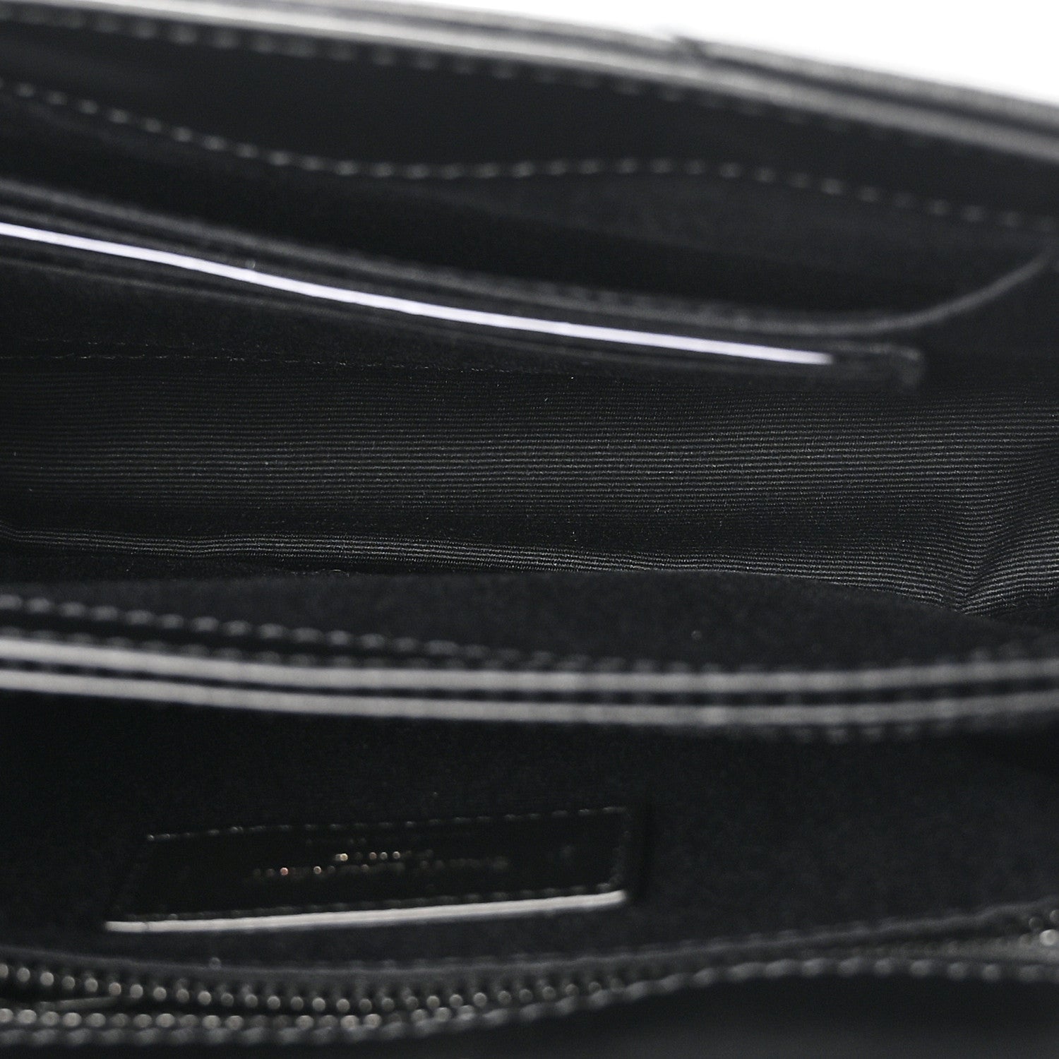 Calfskin Y Quilted Monogram Monochrome Toy Loulou Crossbody Bag Black