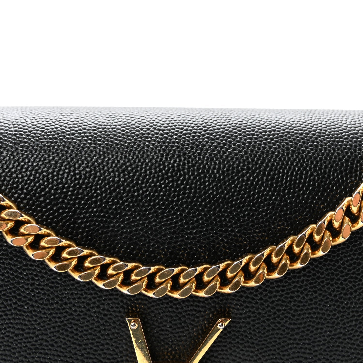 Grain De Poudre Medium Classic Monogram Kate Satchel Black