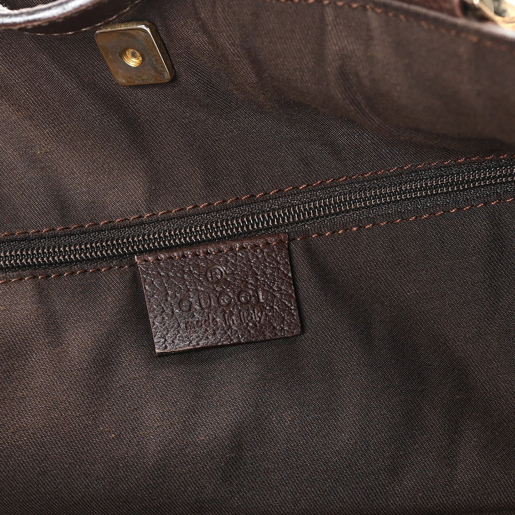 Monogram Large Abbey Tote Dark Brown