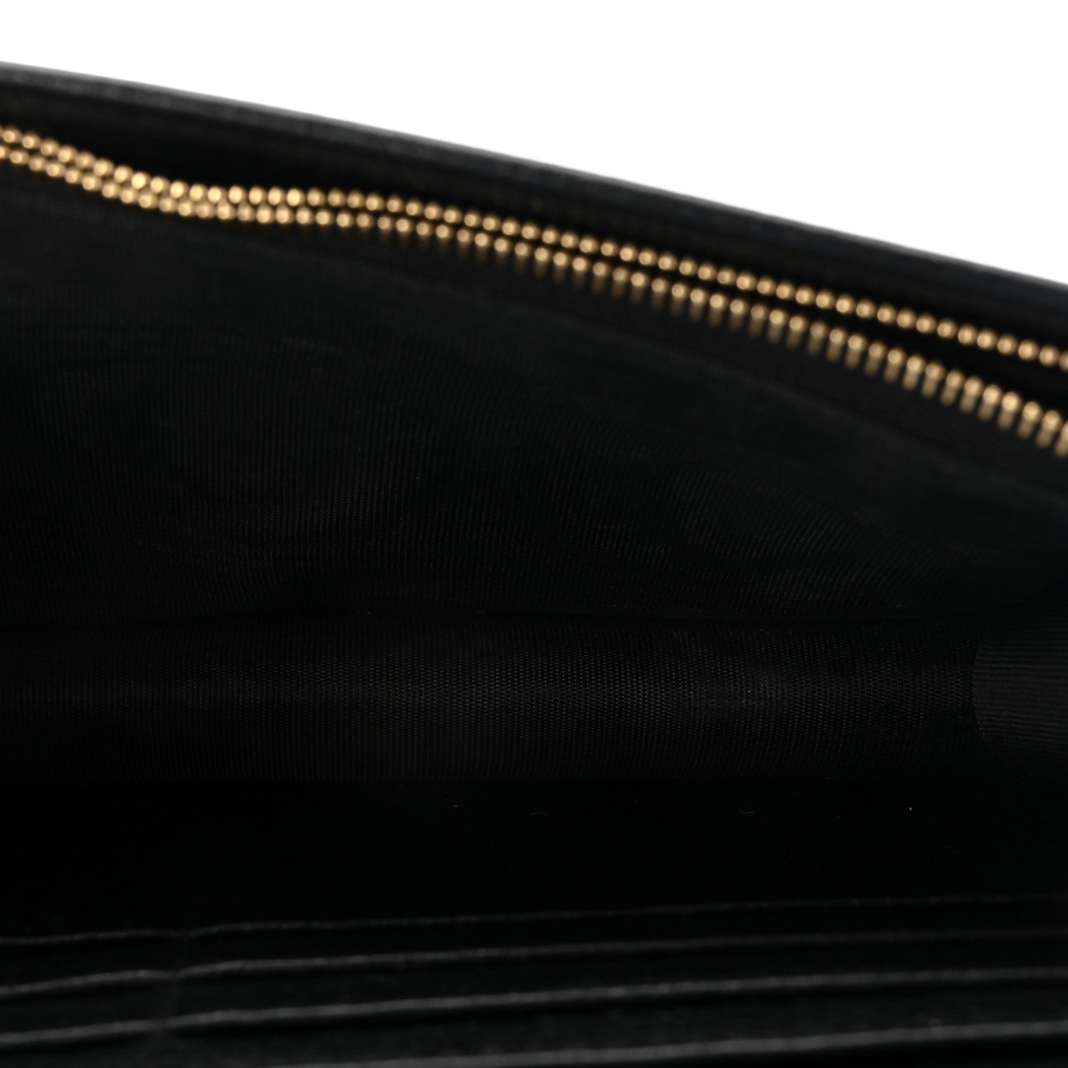Calfskin Mini GG Marmont Chain Wallet Black