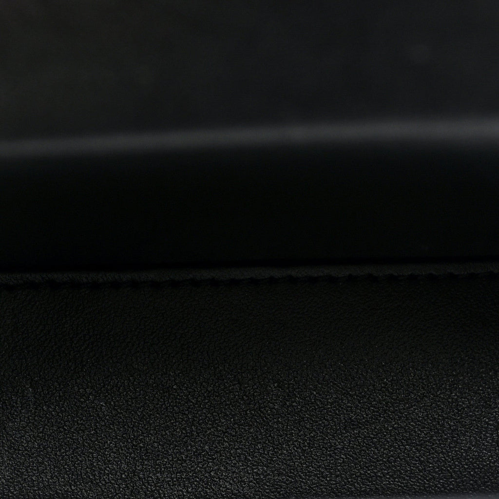 Shiny Calfskin Triomphe Mini Chain Box Bag Black