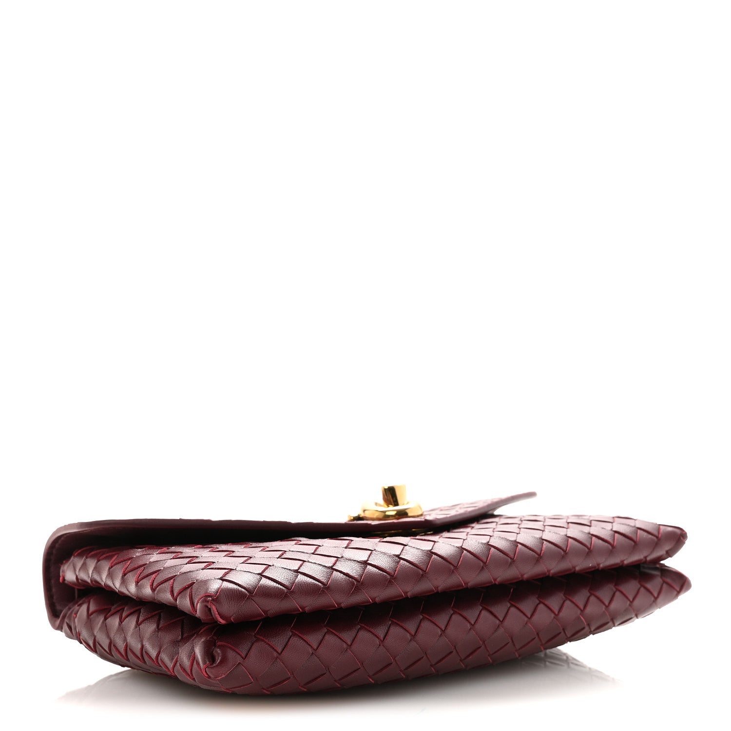 Nappa Intrecciato Knot Lock Top Handle Crossbody Bag Barolo Barolo