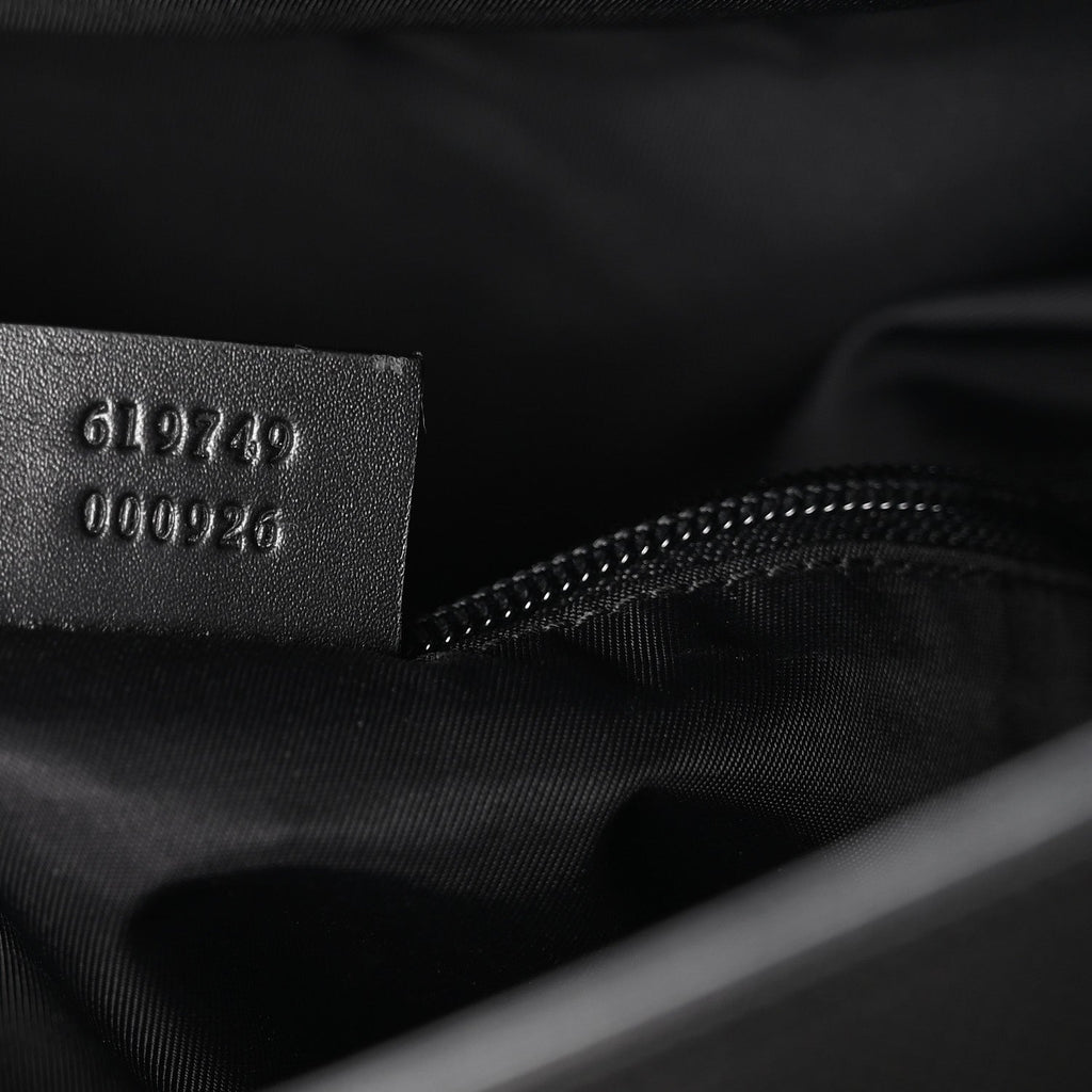 Techno Canvas Web Single Buckle Backpack Black