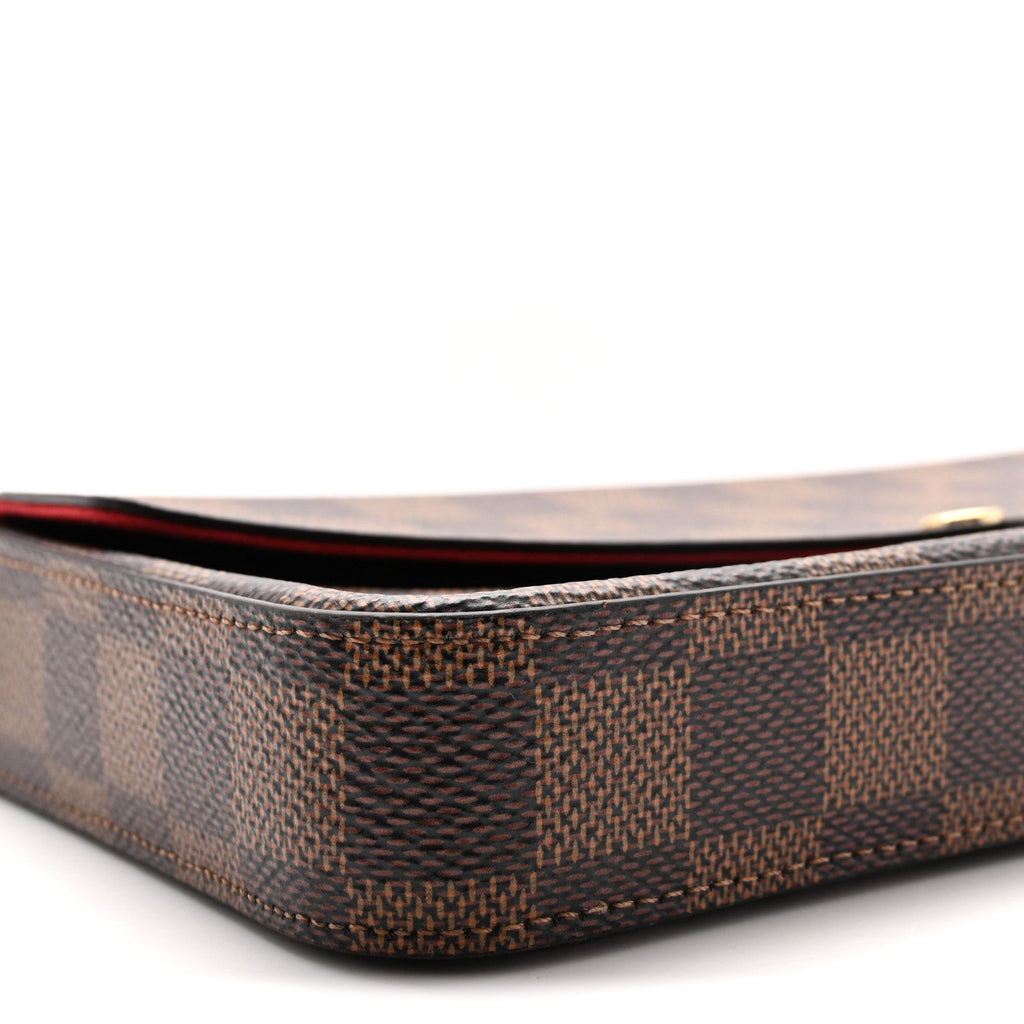 Damier Ebene Pochette Felicie Chain Wallet
