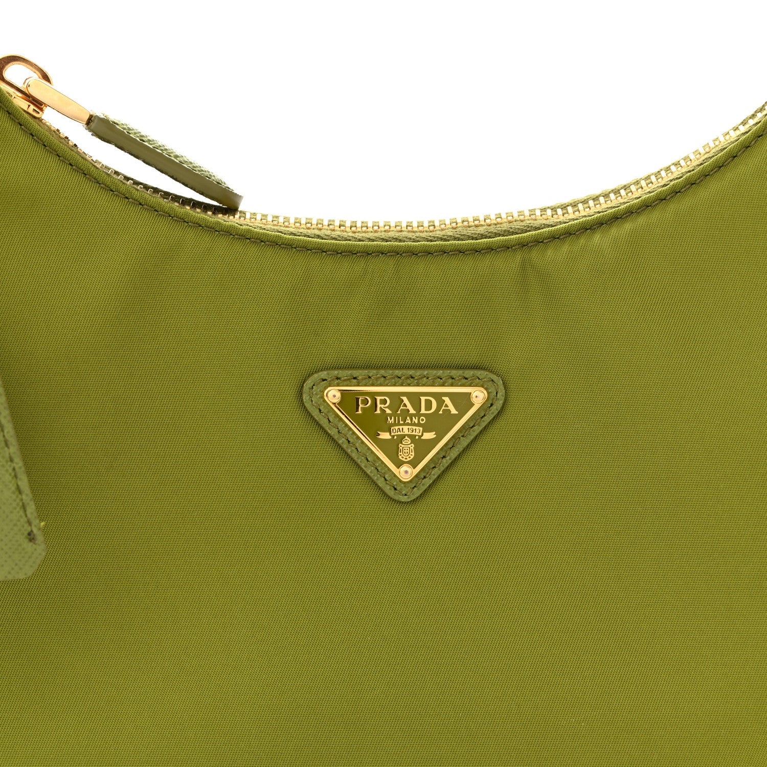 Re-Nylon Saffiano Mini Re-Edition 2005 Bag Ivy Green
