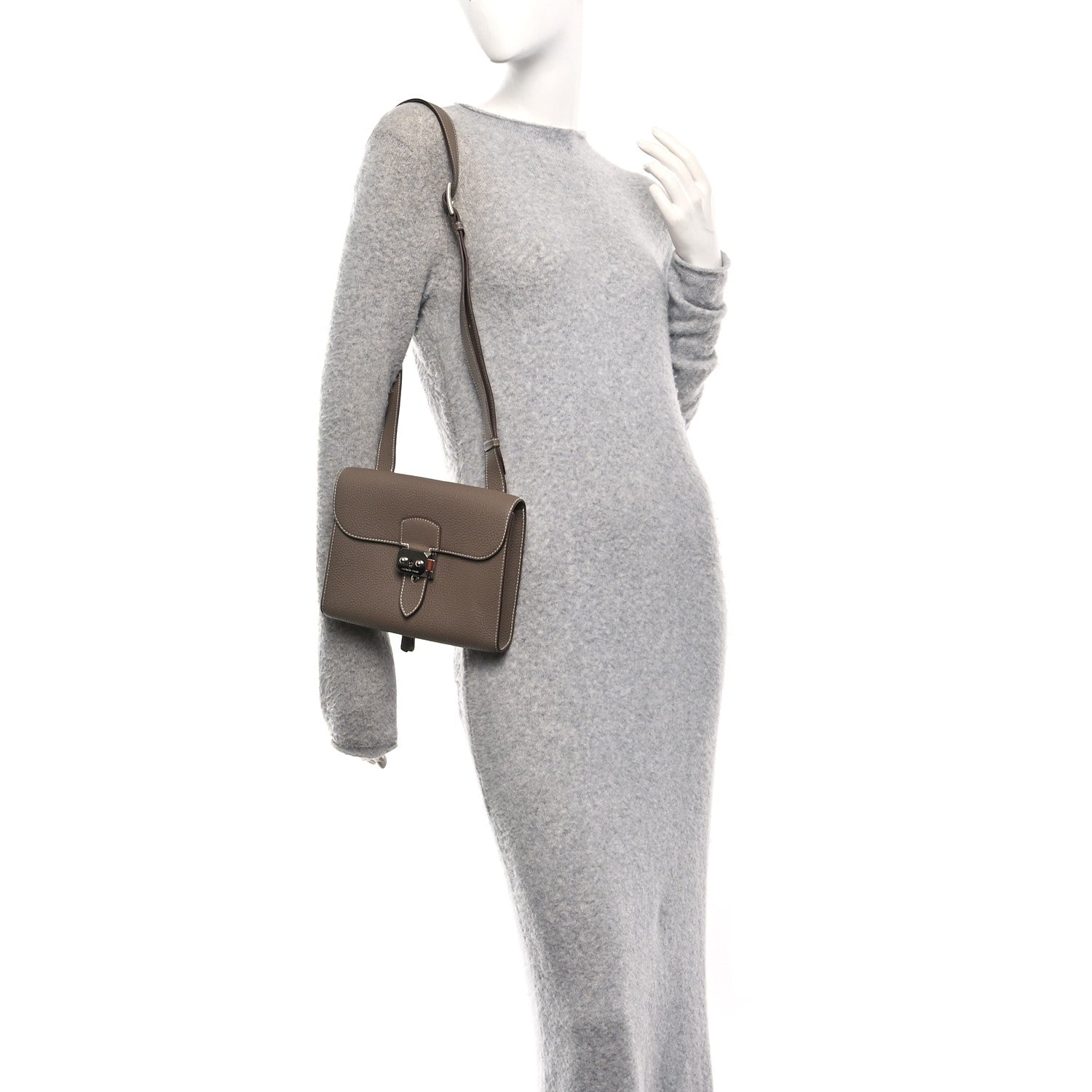 Togo Sac A Depeches 21 Messenger Bag Etoupe