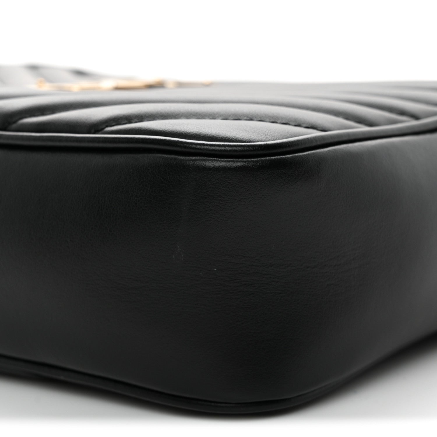 Calfskin Matelasse Monogram Lou Camera Bag Black