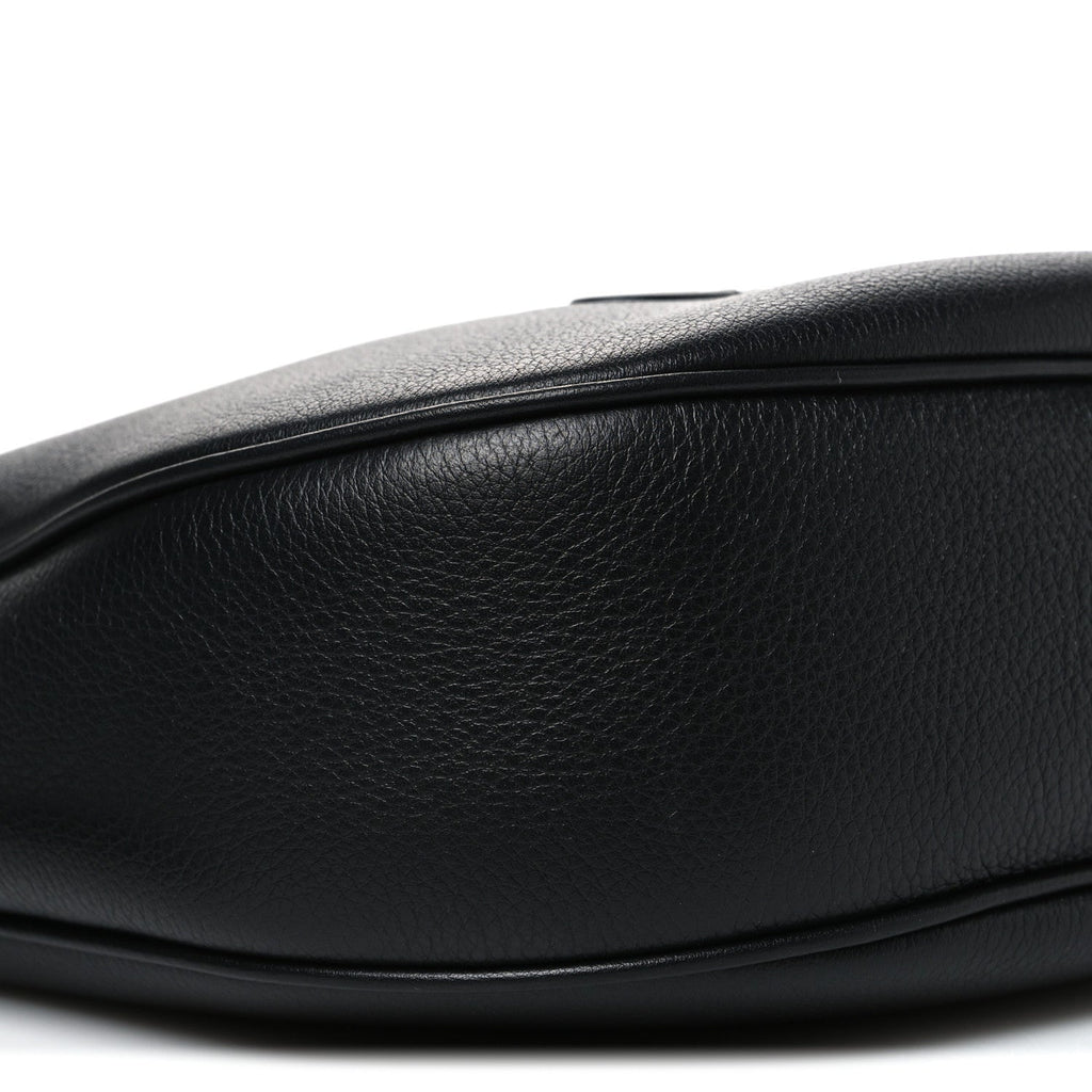 Supple Calfskin Cuir Triomphe Small Heloise Shoulder Bag Black