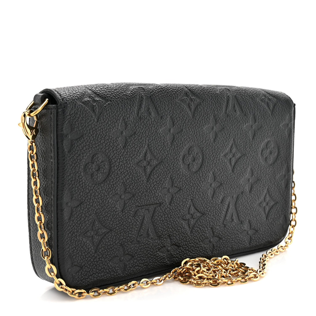 Empreinte Pochette Felicie Chain Wallet Black