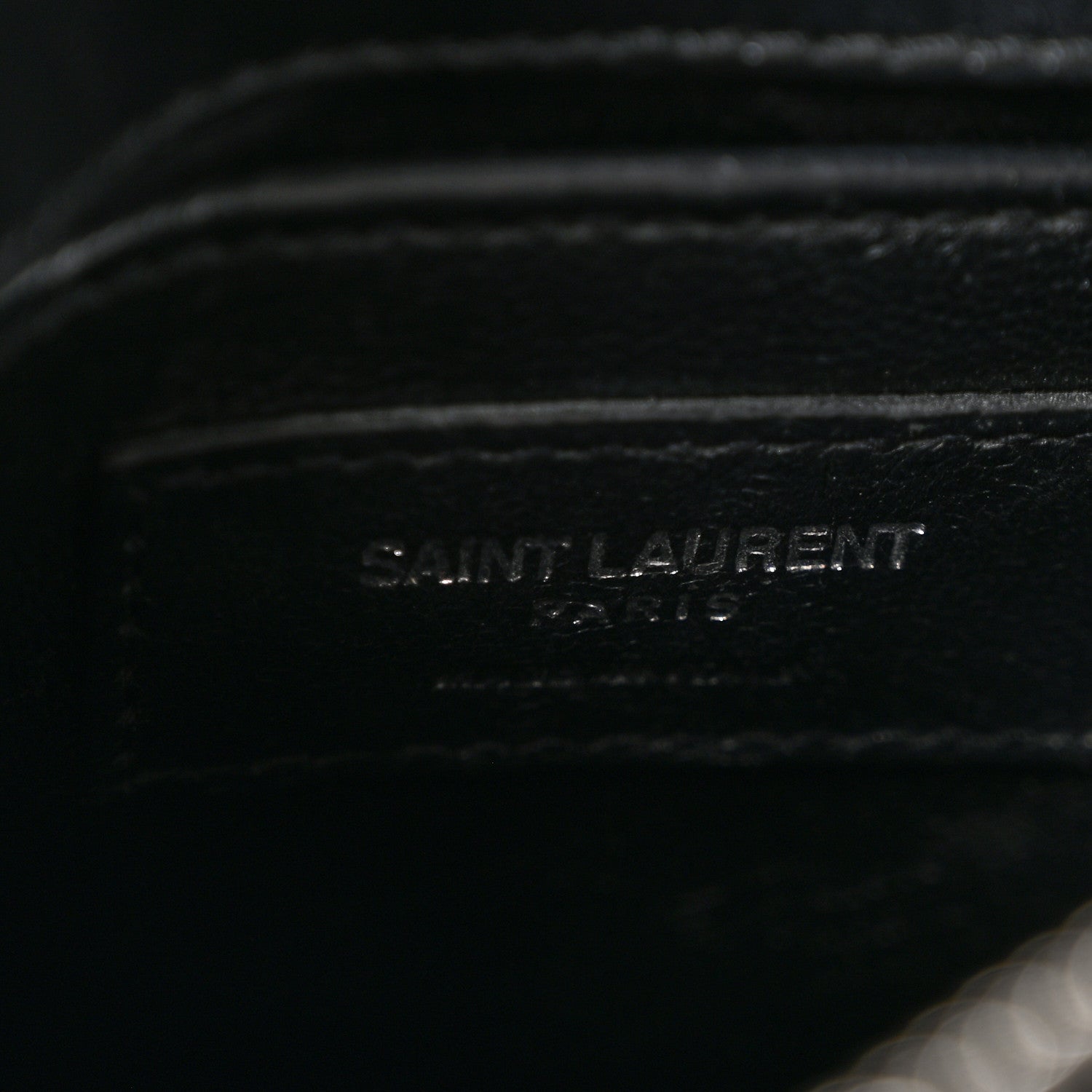 Calfskin Y Quilted Monogram Small Loulou Chain Satchel Black