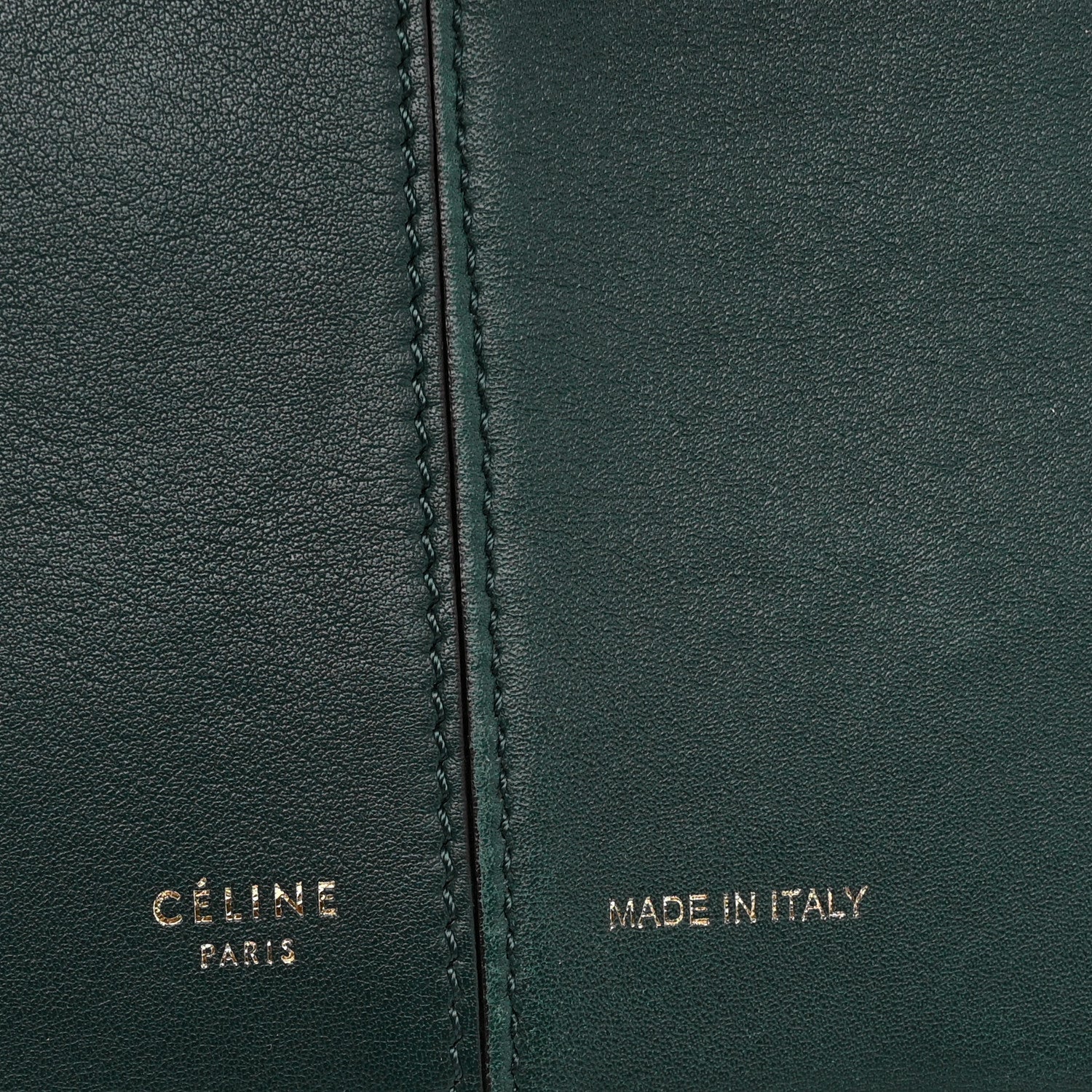 Smooth Calfskin Medium Tri-Fold Bag Bottle Green