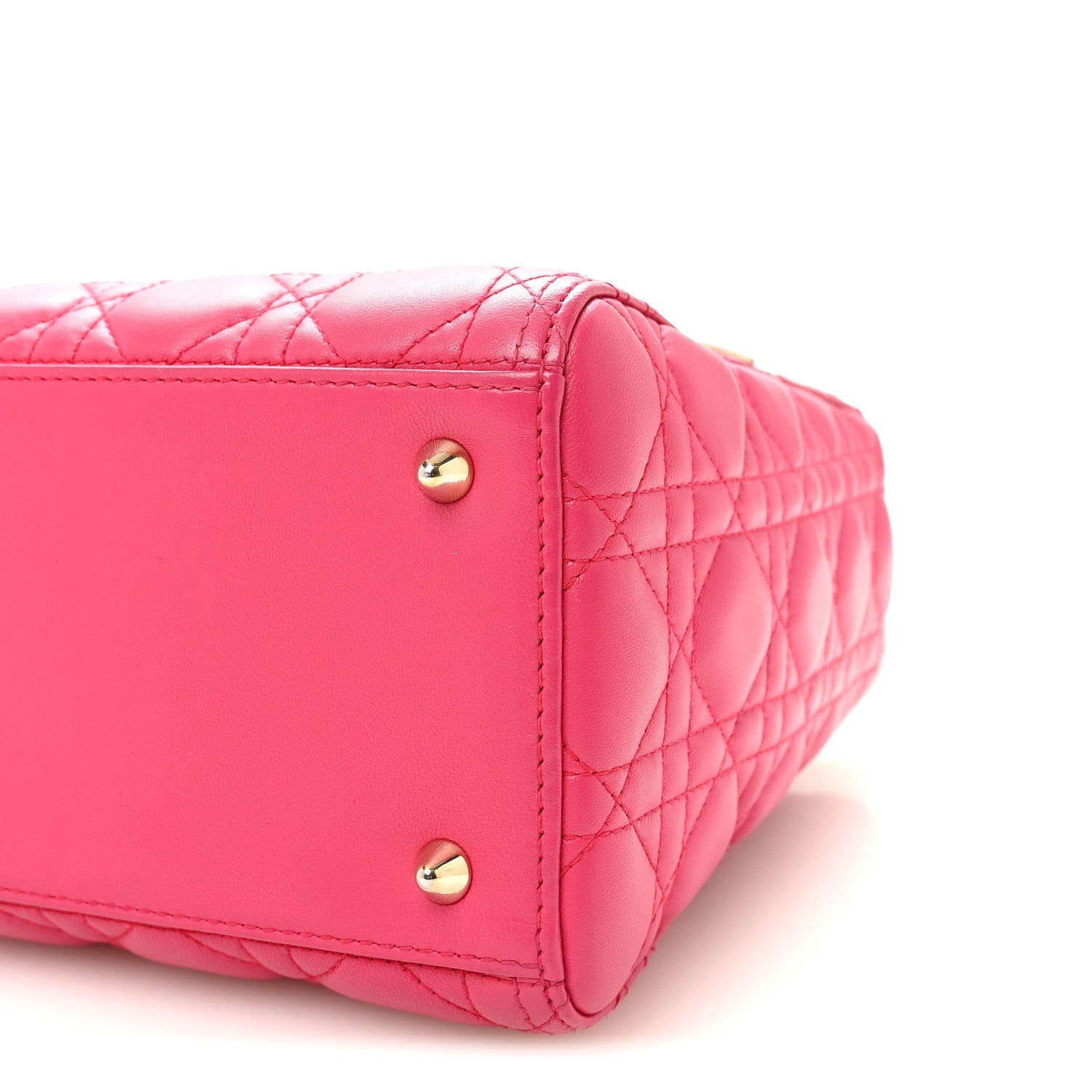 Lambskin Cannage Medium Lady Dior Pink