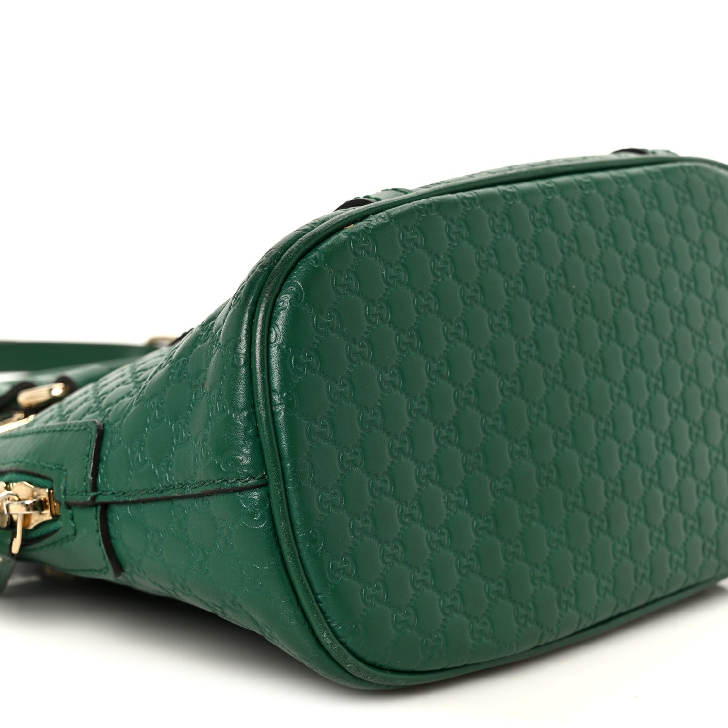 Soft Microguccissima Mini Dome Bag Emerald