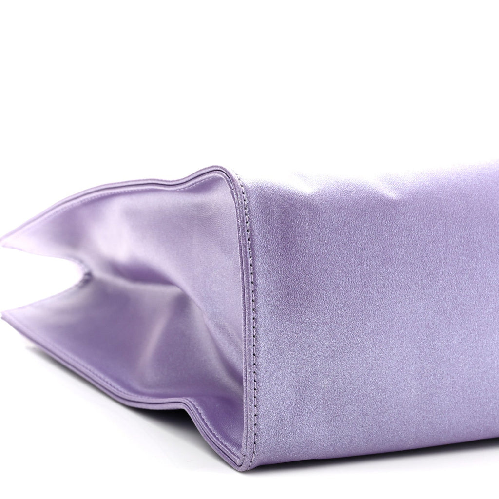 Metallic Vegan Leather Medium Shopping Bag Kush