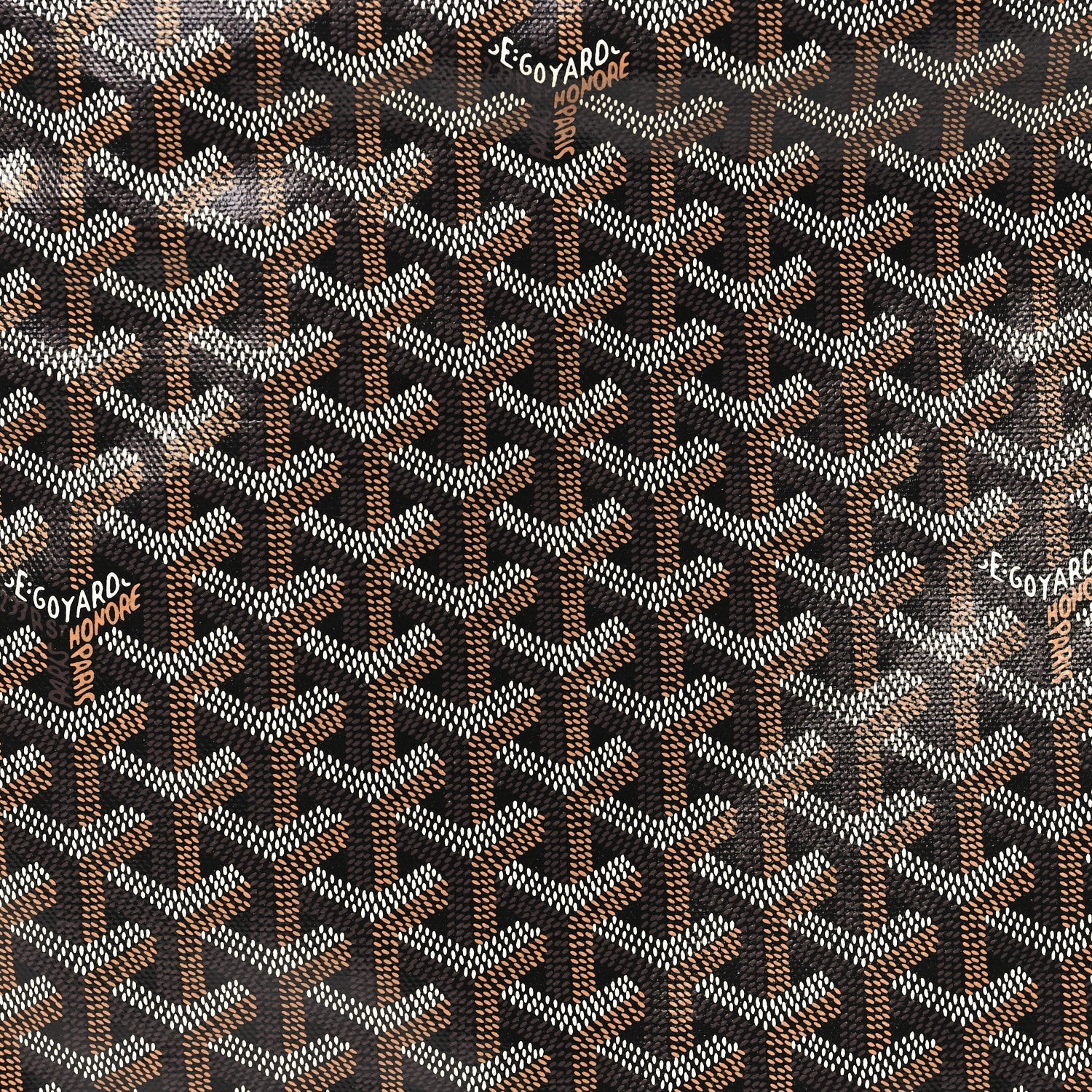 Goyardine Boheme Hobo Black Gold