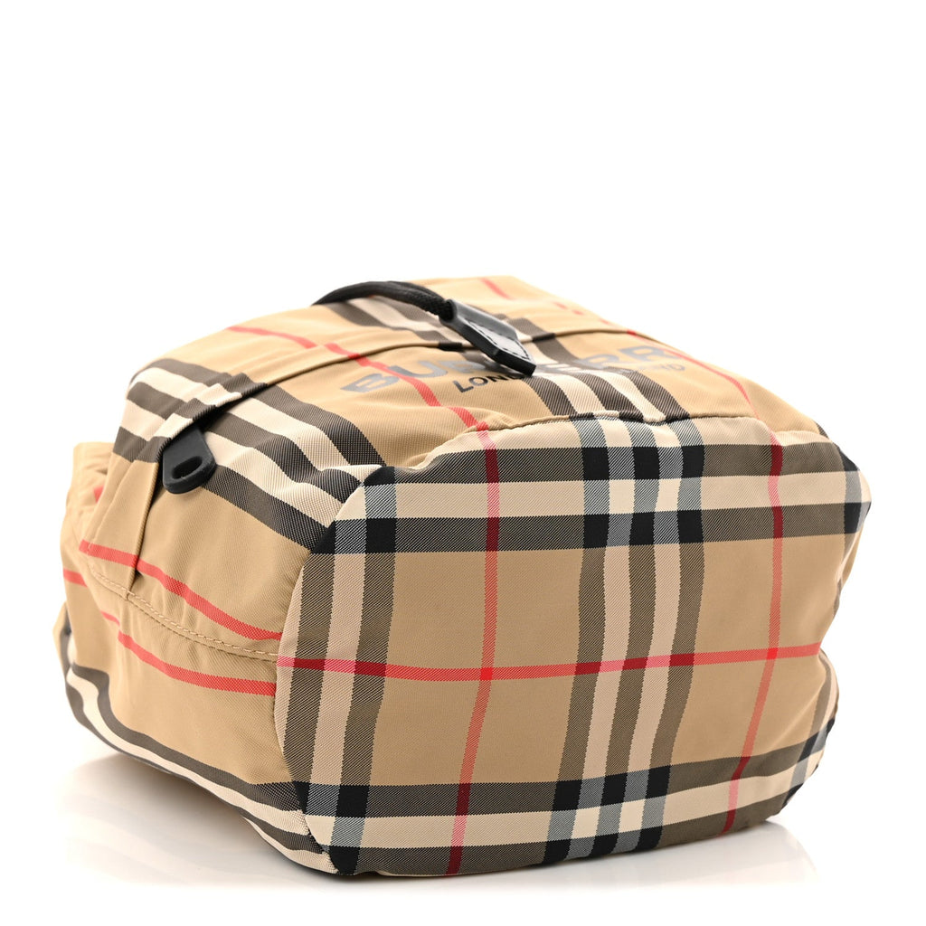 Econyl Icon Stripe Phoebe Drawcord Pouch Archive Beige