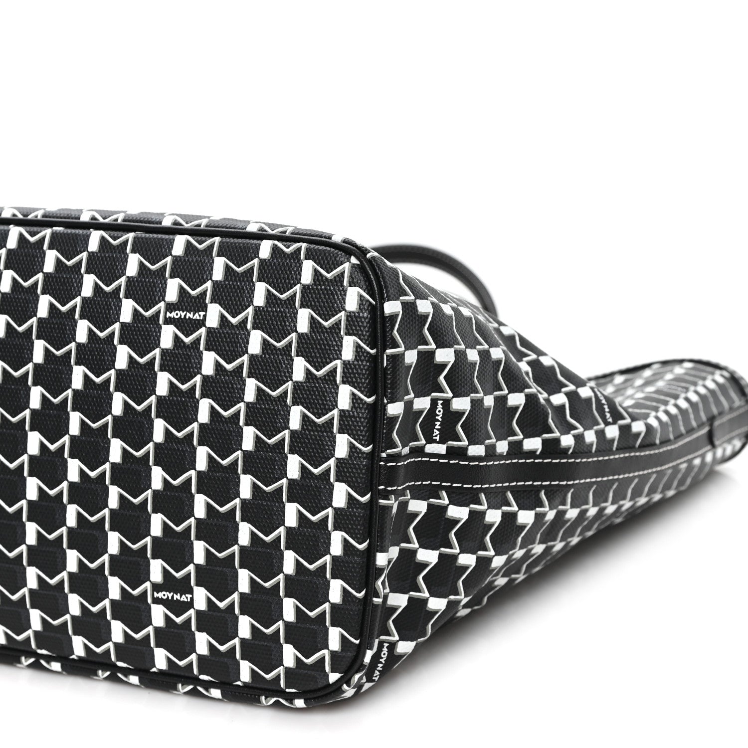 X KASING LUNG Calfskin Canvas M Labubu Tote MM Black