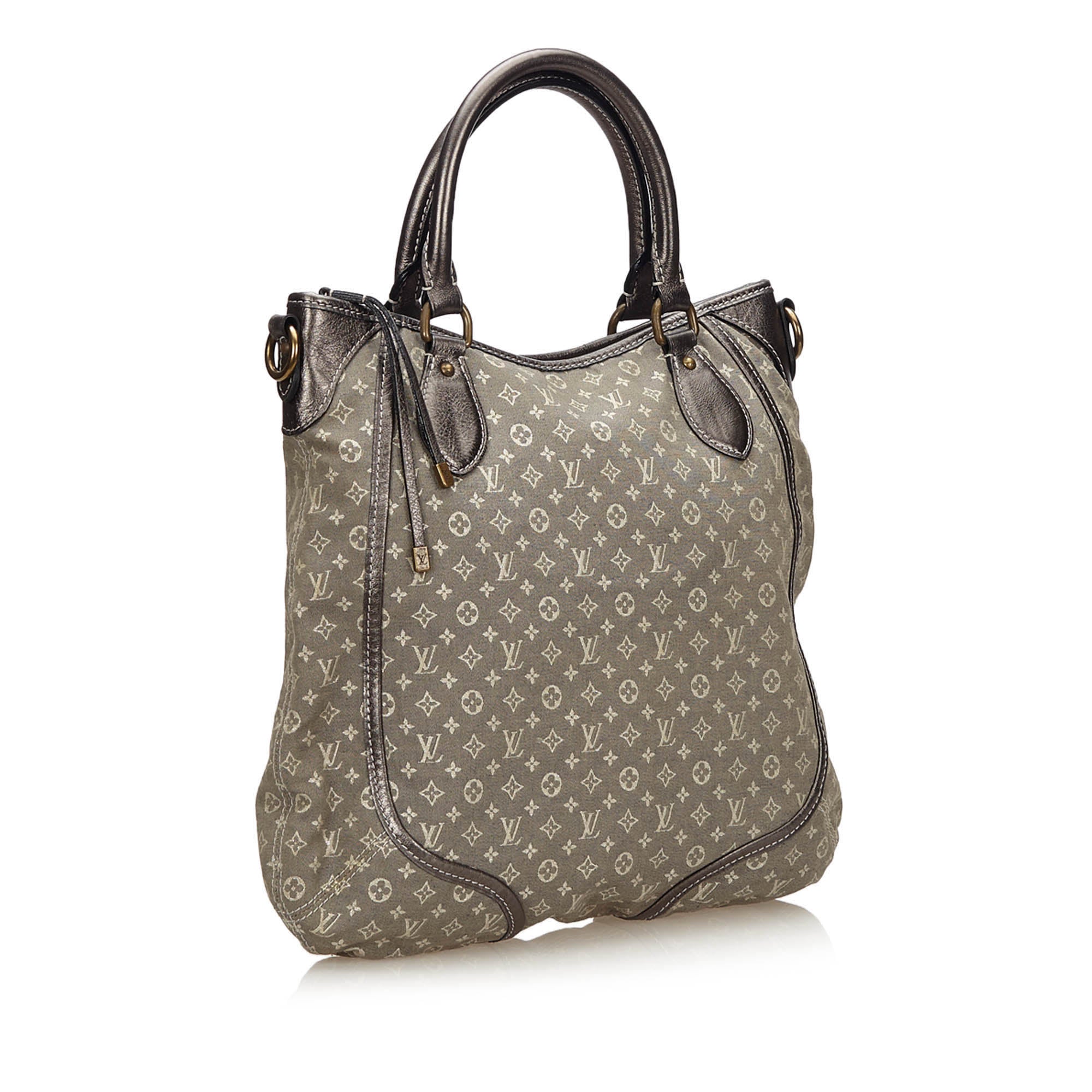 Louis Vuitto Besace Angele Platine Mini Lin Canvas Shoulder Bag