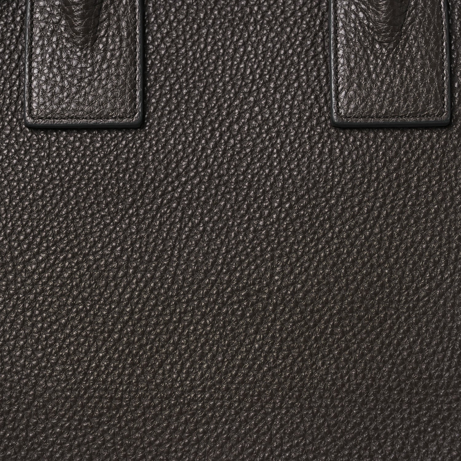 Grained Calfskin Small Sac De Jour Dark Brown
