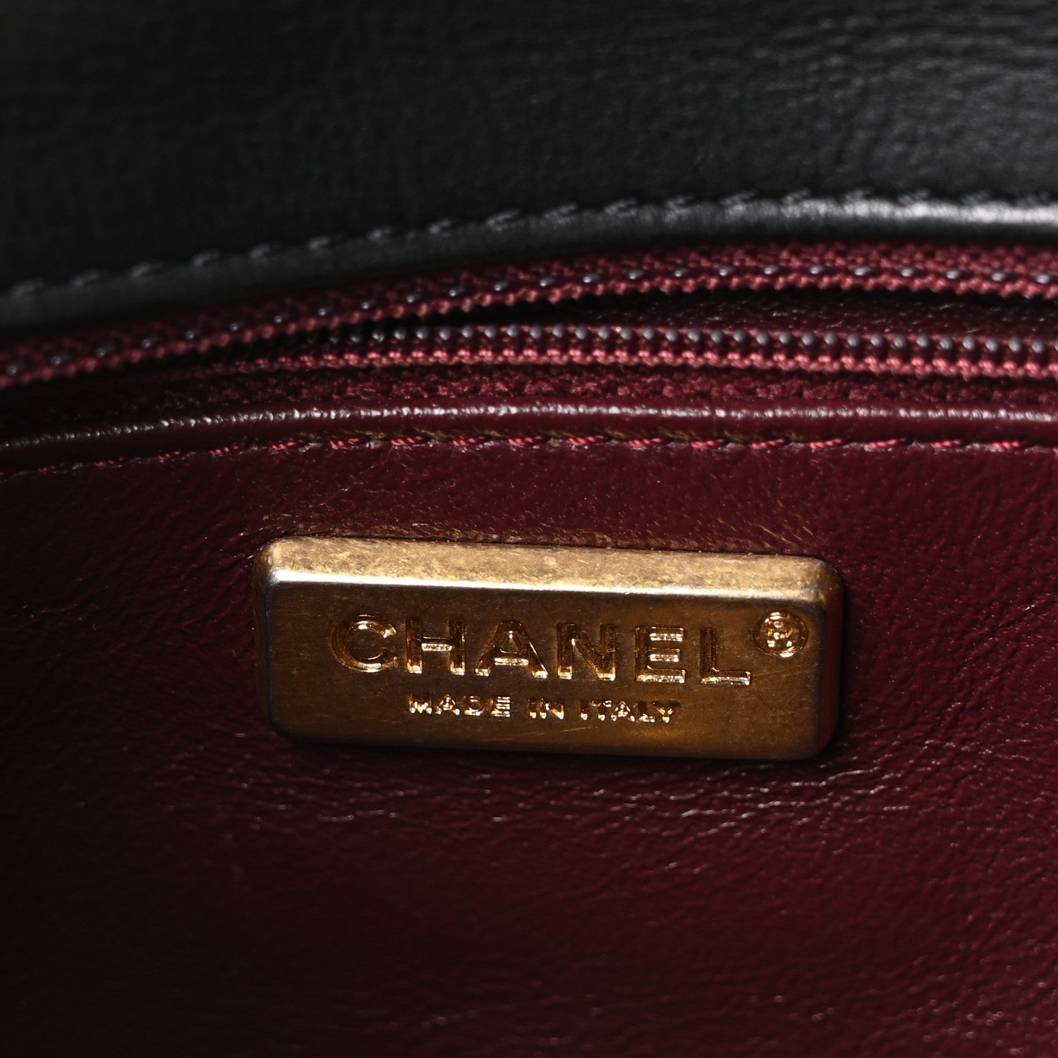 Calfskin Quilted Rock The Corner Flap Black