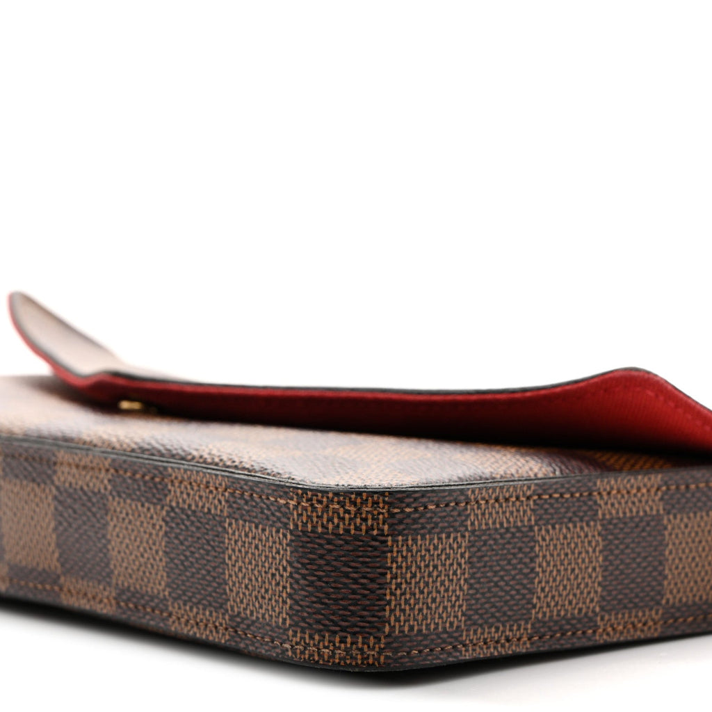 Damier Ebene Pochette Felicie Chain Wallet