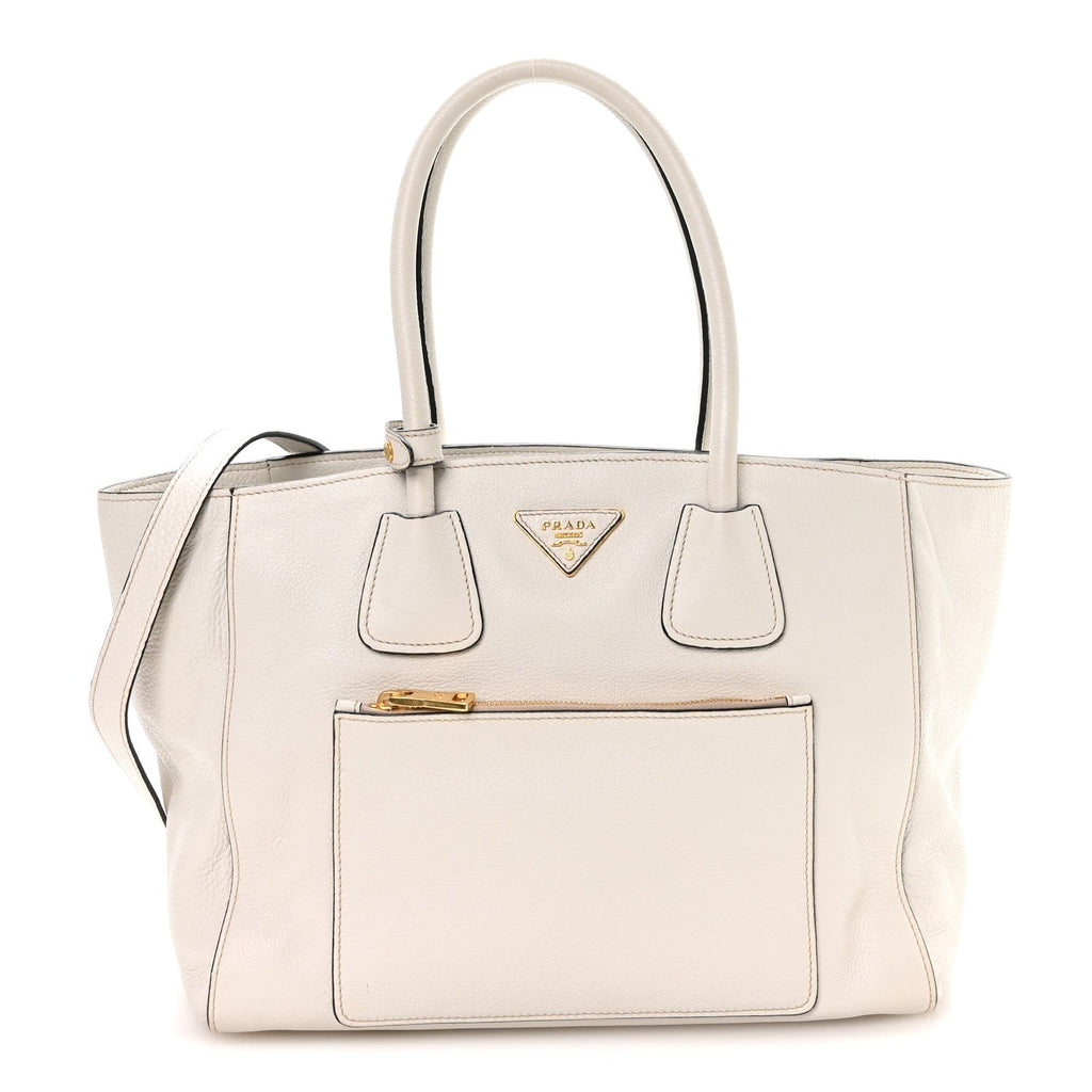 Vitello Daino Shopping Tote Talco