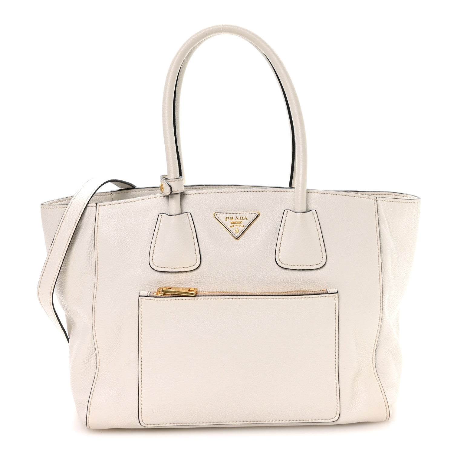 Vitello Daino Shopping Tote Talco