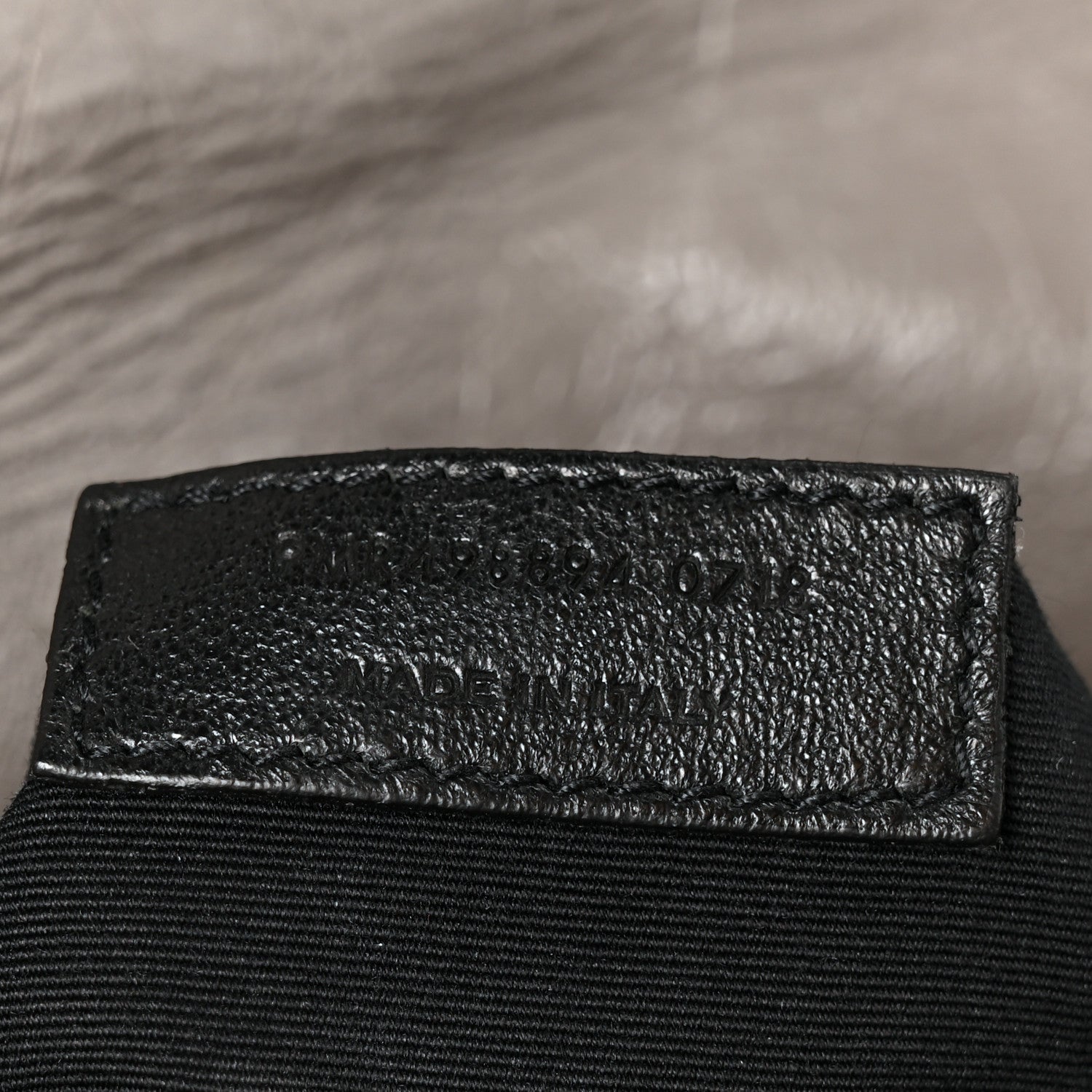 Crinkled Calfskin Matelasse Monogram Medium Niki Chain Satchel Fog
