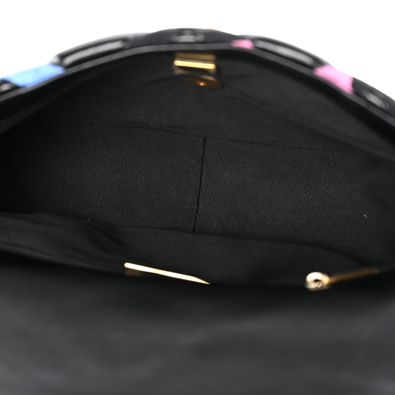 Lambskin Printed Fabric Medium Chanel 19 Flap Black Multicolor
