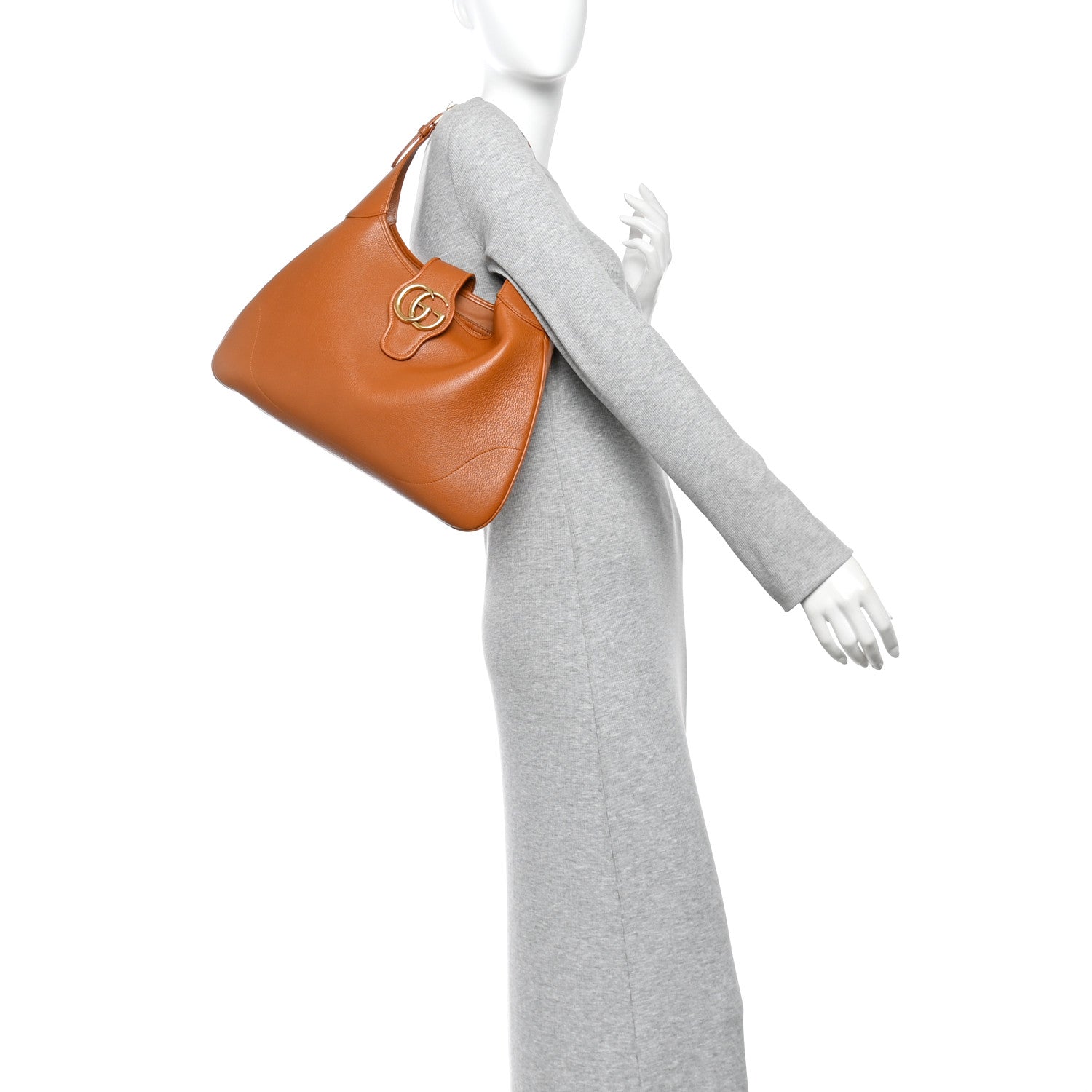 Goatskin Medium Aphrodite Shoulder Bag Tan
